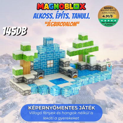 Magnoblox™ Mágneses Fejlesztő Építőkocka "Jégbirodalom" 76-100-145-680db