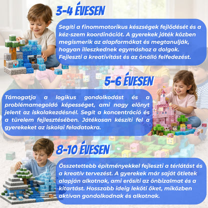 Magnoblox™ Mágneses Fejlesztő Építőkocka "Dzsungel Birodalom" 100-150-200db