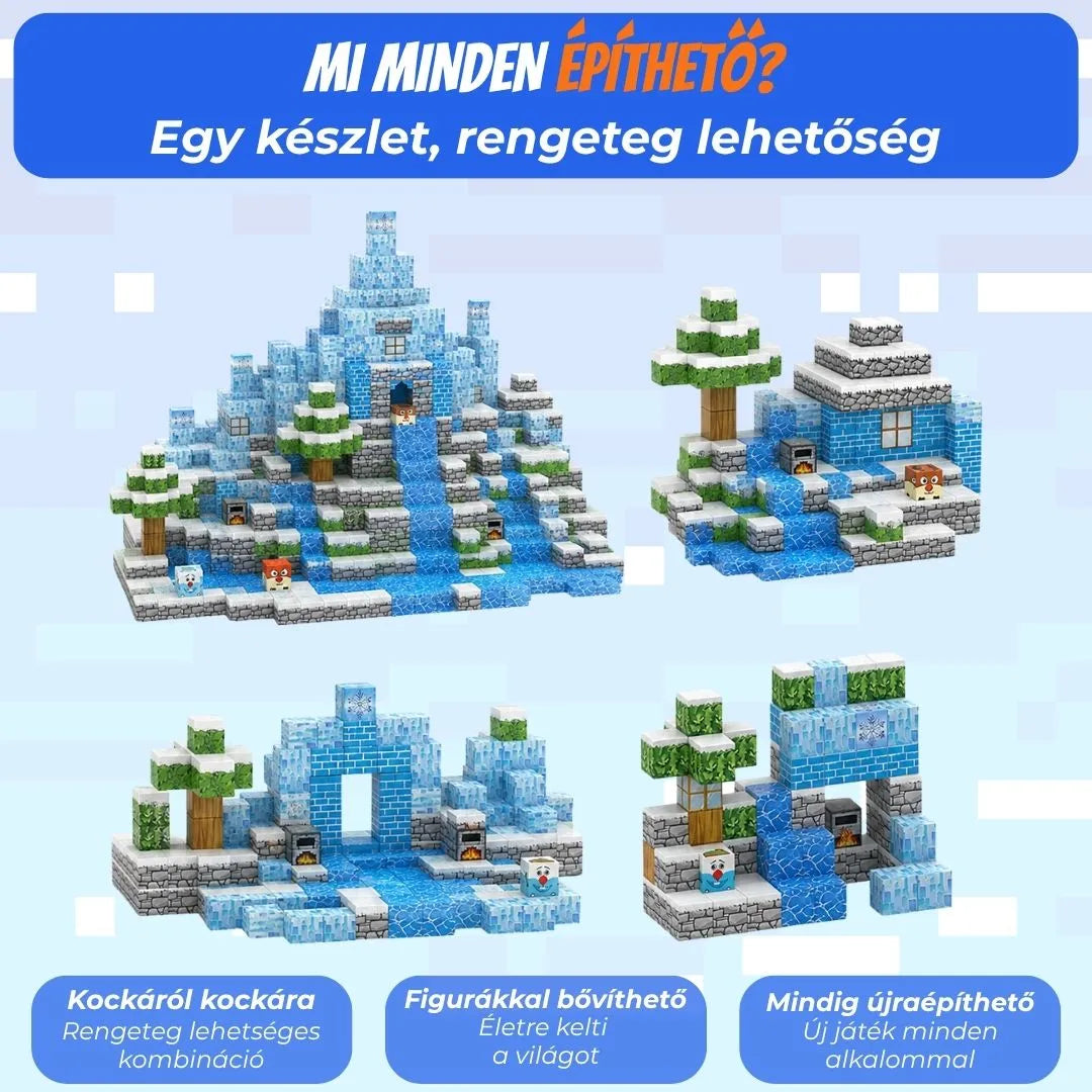 "Jégbirodalom" 100-145-680db Magnoblox™ Mágneses Fejlesztő Építőkocka