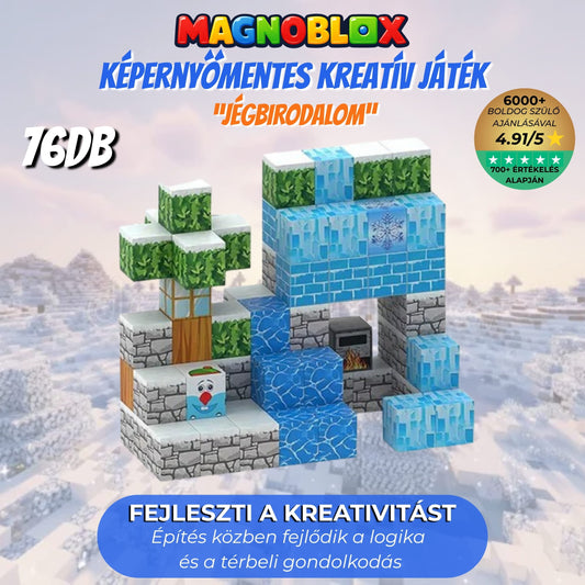 Magnoblox™ Mágneses Fejlesztő Építőkocka "Jégbirodalom" 76-100-145-680db