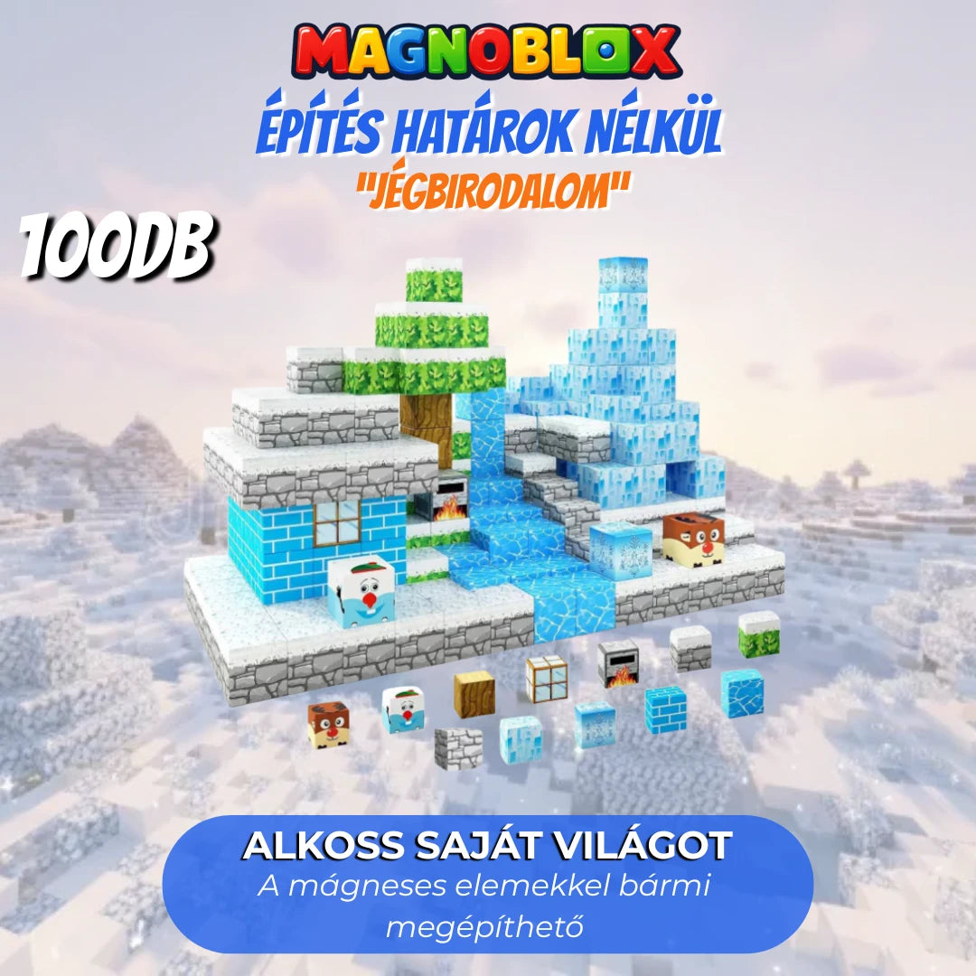 "Jégbirodalom" 100-145-680db Magnoblox™ Mágneses Fejlesztő Építőkocka