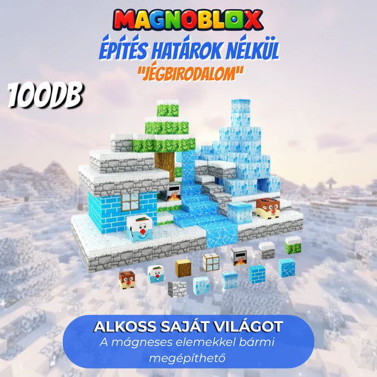"Jégbirodalom" 100-145-680db Magnoblox™ Mágneses Fejlesztő Építőkocka
