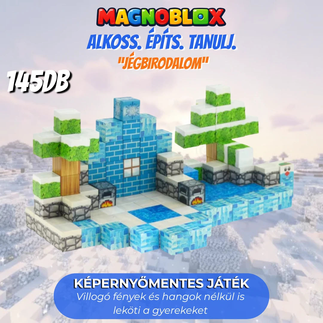 "Jégbirodalom" 100-145-680db Magnoblox™ Mágneses Fejlesztő Építőkocka