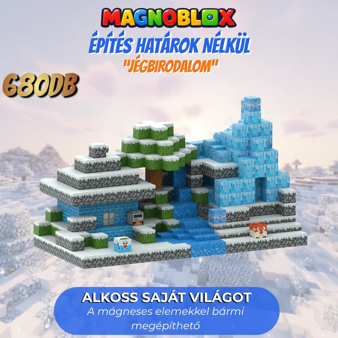 "Jégbirodalom" 100-145-680db Magnoblox™ Mágneses Fejlesztő Építőkocka